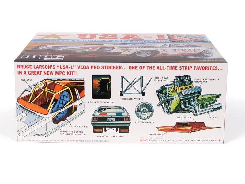 MPC مجموعة نماذج بمقياس MPC Bruce Larson USA/1 Pro Stock Vega 1:25 - Image 3
